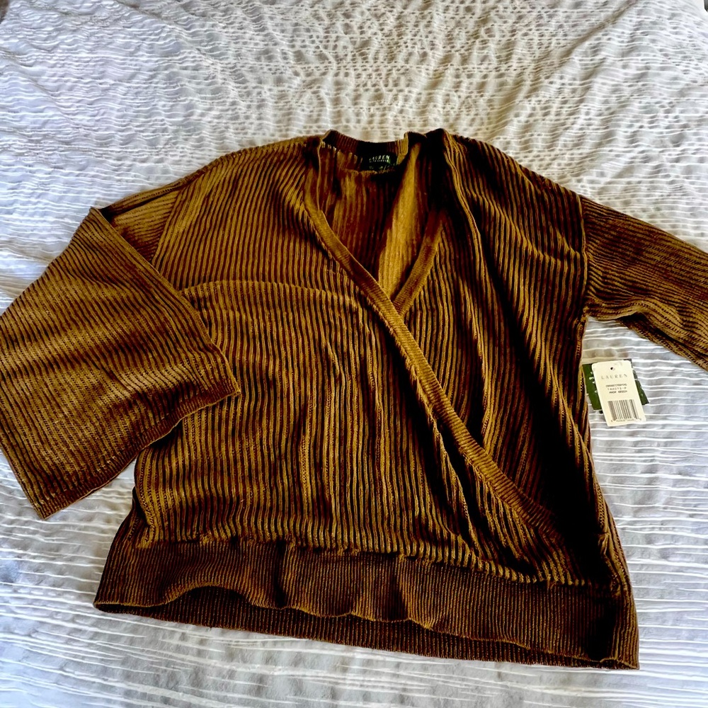 Ralph Lauren Women’s olive Sweater sz XL